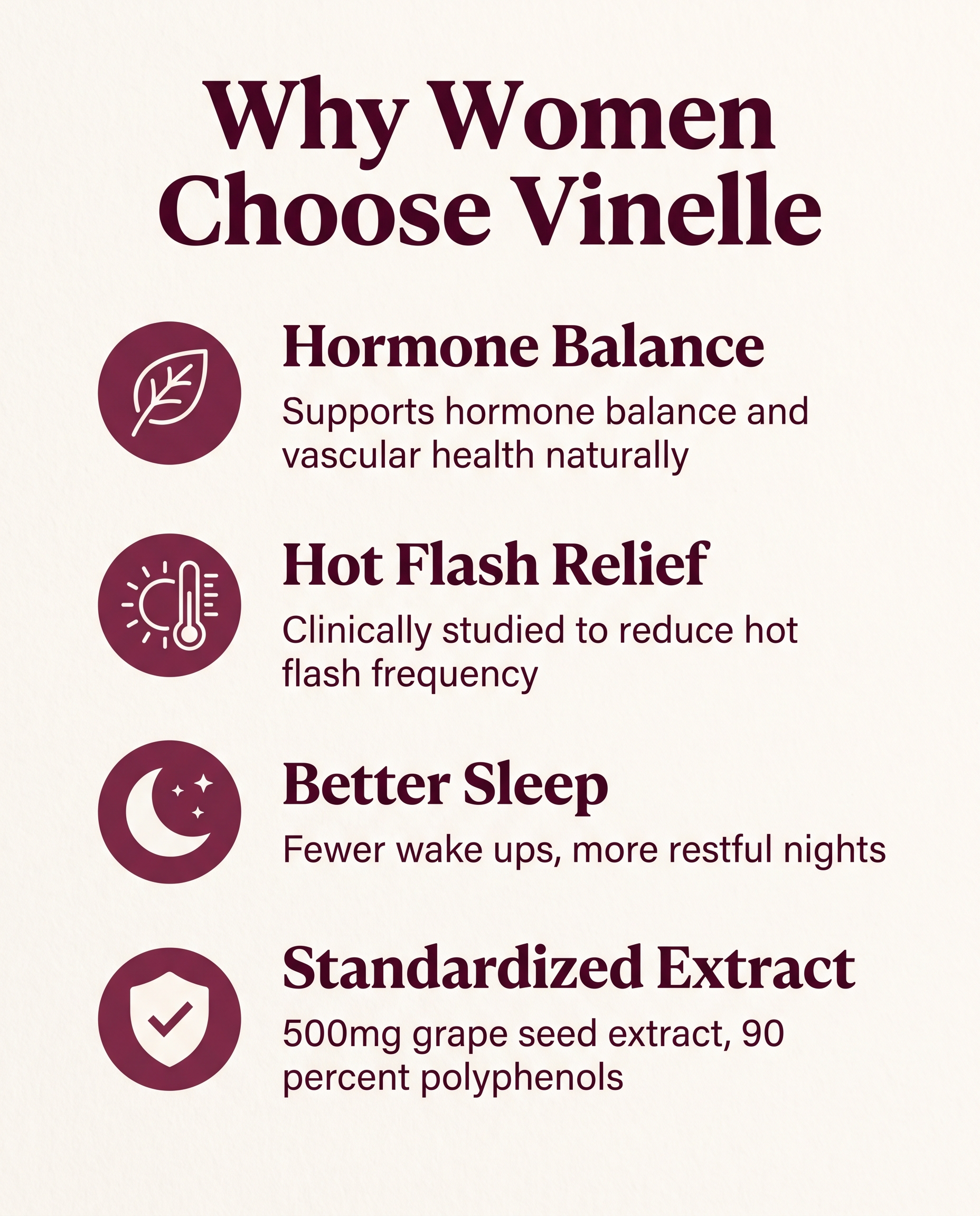 Vinelle Grape Seed Extract for Menopause Support