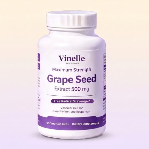 Vinelle Grape Seed Extract, 30 veg capsules, 30 day supply
